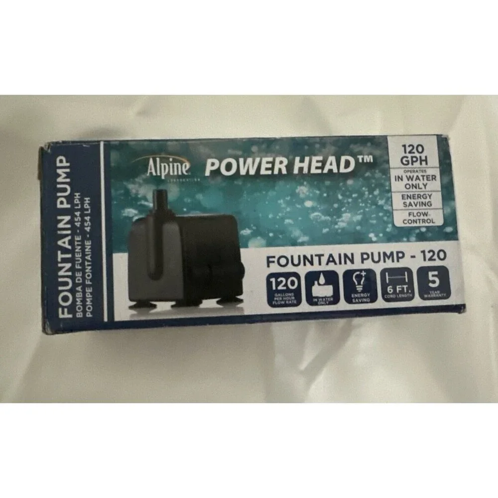 Alpine Power Head Statuary Pump 120 GPH Fountain Pump
